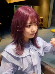 盛れる韓国風ヘア🇰🇷似合わせカット 韓国レイヤー くびれミディ ウルフ ワンホン ヨシンモリ