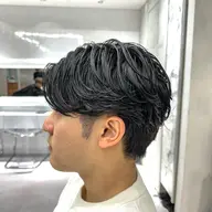 【朝のスタイリングを楽にしたい方必見❗️】【メンズカット＋　毛流れパーマ】