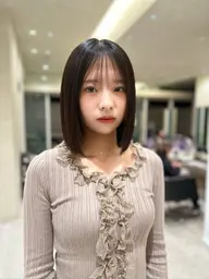✨️10or20代限定✨️ダメージレス髪質改善ストレート＋ボブカット   レングス料金無し