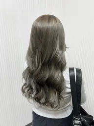 【透明感🧊】ブリーチなしWカラー＋濃密補修トリートメント🪽