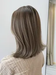 ✨ナチュラルハイライト（ケアブリーチ込み）＋フルカラー＋超音波トリートメント