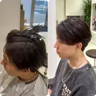 【U24平日限定】メンズ曲がる縮毛＋カット