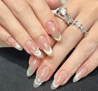 🌸🌸大人気マグネットフレンチ/チックネイル/ミラーフレンチ/ ガラスフレンチ🌸🌸