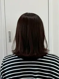 【🌟リピーター様限定🌟⭐️迷ったらコレ⭐️】❤️🍒 カット➕艶カラー➕トリートメント➕スタイリング🍒❤️