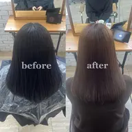 ワンカラー＋髪質改善トリートメント𓏸𓈒𓂃🫧