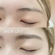 《アイブロウ》ブロウリフト(ワックス脱毛なし、眉メイク仕上げ)#ブロウラミネーション