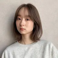 カット＋地下風ストレートパーマ