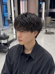 【🔥平日新規men's限定30%OFFクーポン🔥】SNSで話題！✨シャドウパーマ＋クレンジング付き！✨