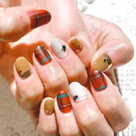 【10本デザイン・オフあり】手描き✨パーツ✨ニュアンス✨チグハグ✨持ち込み✨お任せもOK🙆🏼‍♀️💕