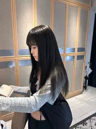 〖限定割引☔️〗アイロンなしストレートパーマ カットやカラーの追加も可能◎[spaシャン➕オリジナルトリートメント付]