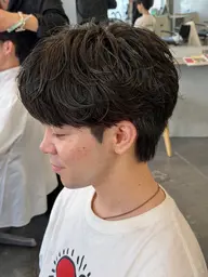 カット➕フェザーパーマ