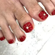 【🐬2本アートコース】フットネイル🦶🏻『オフ代別途追加料金』立川/パラジェル登録店