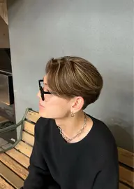 海外風🌴[メンズハイライト]ブリーチ＋カラー