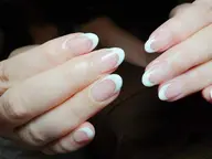 【オフがない方】クリアベースフレンチ☆ラメラインも可