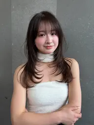 ⚠️迷ったらこちら⚠️韓国レイヤー（ショート、ボブも可）小顔カット＋N.カラー＋スチームトリートメント【白髪染めも可】