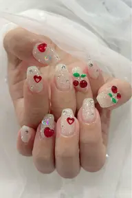 《オフ有り》ワンカラーorラメグラデーション➕パーツつけ放題💖