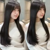 【重くない暗髪🤍】ブルーブラックやダークグレージュ🇰🇷ワンカラー+内部補修保湿トリートメント🤍