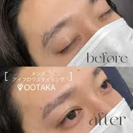 🖤再来【メンズ】眉毛デザインワックス+間引き+眉カット