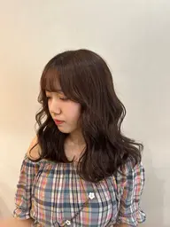 🩵前髪顔周りカット＋カラー＋トリートメント