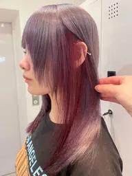 ‧₊°◞リタッチ2cmまで·.☽✧リタッチブリーチ+ ケアカラー+髪質にあったオージュア3stepトリートメント ‧₊°