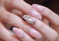 【初回ジェルオフ無料】ワンカラー＋キラキラ埋め尽くし2本🎀マグネット可能