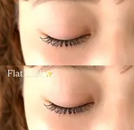 マツエク140本(まつげ/フラットラッシュ/エクステ80本)[船橋]