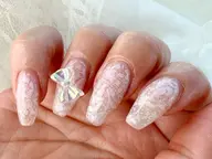 選べるリボンパーツ(10種類以上)×レースネイル🎀💕オフあり