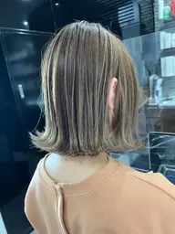 カット&シークレットハイライト&透明感フルカラー&TOKIOトリートメント/ロング料金無し