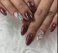 スピード＆技術向上メニュー💜チップ長さだし✨ワンカラーorラメグラデーション＋埋め尽くし2本付き