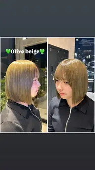 ダブルカラー（ケアブリーチ込み）＋毛先カット💕