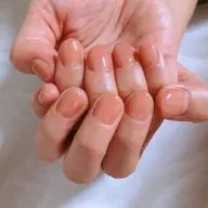 他店オフ　ショートネイル　ワンカラー