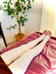 美脚セルライト60分コース【バンテージ＋岩盤浴ヒートマット付き】