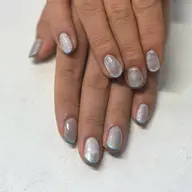 （オフなし）マグネット細フレンチネイル