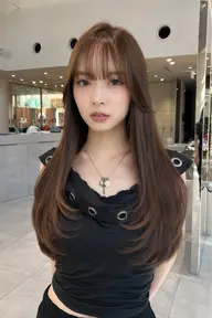 "巻かない"レイヤーカット+ブリーチなしダブルカラーの透明感溢れるベージュカラー"+3stepトリートメント付き🫧
