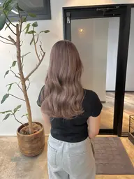 カット+ケアブリーチ+カラー+オージュア4STEP