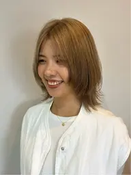 🥣カット+ブリーチカラー+トリートメント（ロング料金+1100​〜​）