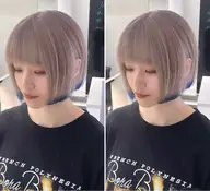 🦄色落ちも可愛い裾カラー🦄