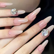 【HAND】オフあり💚ワンカラーorラメ パーツ2個付け