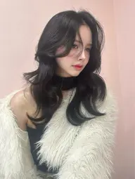 当日予約🆗🩶🪽ダメージレス⭐️ワンカラー✖️韓国前髪顔まわりカット✖️髪質改善トリートメント🫧