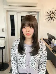 【前髪のうねり・割れ・浮き】前髪カット+前髪縮毛矯正/前髪ストレート