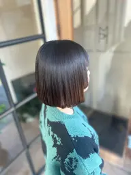 【うねり対策】カット＋縮毛矯正＋ハホニコ3stepトリートメント【ブリーチ毛でもかけられます】