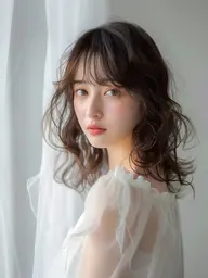 カット＋ケアカラー＋韓国シルクトリートメント🪽ྀི