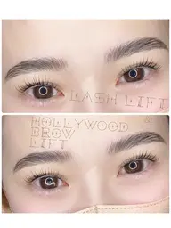 ラッシュリフトとハリウッドブロウリフトのセットで垢抜け