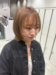 【2回目以降の方🧸】カット+ブリーチWカラー（オンカラーあり）+Aujua高保湿トリートメント+marbb