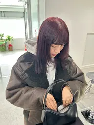 ［4.5.６月限定メニュー🐏𝜗𝜚］自然に収まるカット✂︎＋縮毛矯正🍃