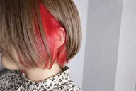 ポイントブリーチ(インナーなど)＋アディクシーカラー＋なめらかトリートメント✨