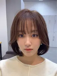 【ダメージ8割減】カット+ケアカラー+ダイヤモンドトリートメント💎ボブ限定