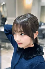 【人気No.1】前髪&顔周りカット➕透明感カラー➕Aujua2step《韓国ヘア・レイヤー・新宿》