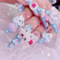 世界にひとつだけの“推しネイル”💖¥10,800【150分プレミアム】(オリジナル3D・パーツ制作対応)【自爪】