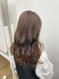 🌀巻き仕上げ🌀ワンカラー+髪質改善トリートメント🫧黒染め🆗暗髪/赤み消し/透明感/韓国風/艶髪